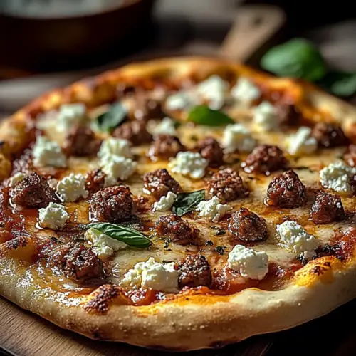 Savor the Harmony of Sausage Feta Honey Pizza at Home 14 Sausage Feta Honey Pizza