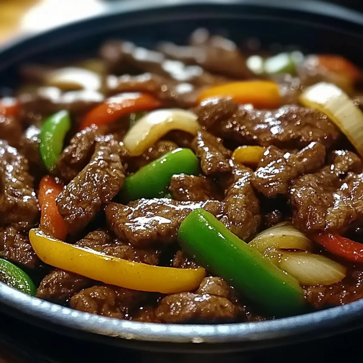 Sizzling Chinese Pepper Steak