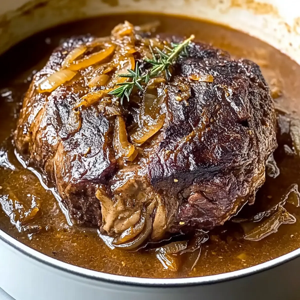 Comforting French Onion Pot Roast