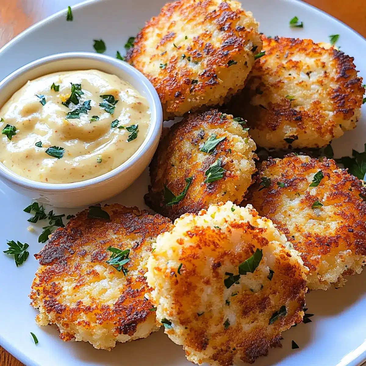 Shrimp Cakes with Lemon Aioli: Crispy Bites of Seafood Bliss 4 Shrimp Cakes with Lemon Aioli