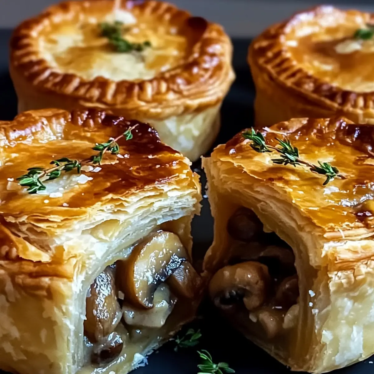 Mini Mushroom & Gruyère Pot Pies