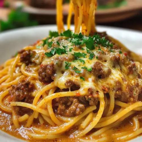 Cajun Beef Spaghetti: Creamy Comfort with a Spicy Kick 1 Cajun Beef Spaghetti