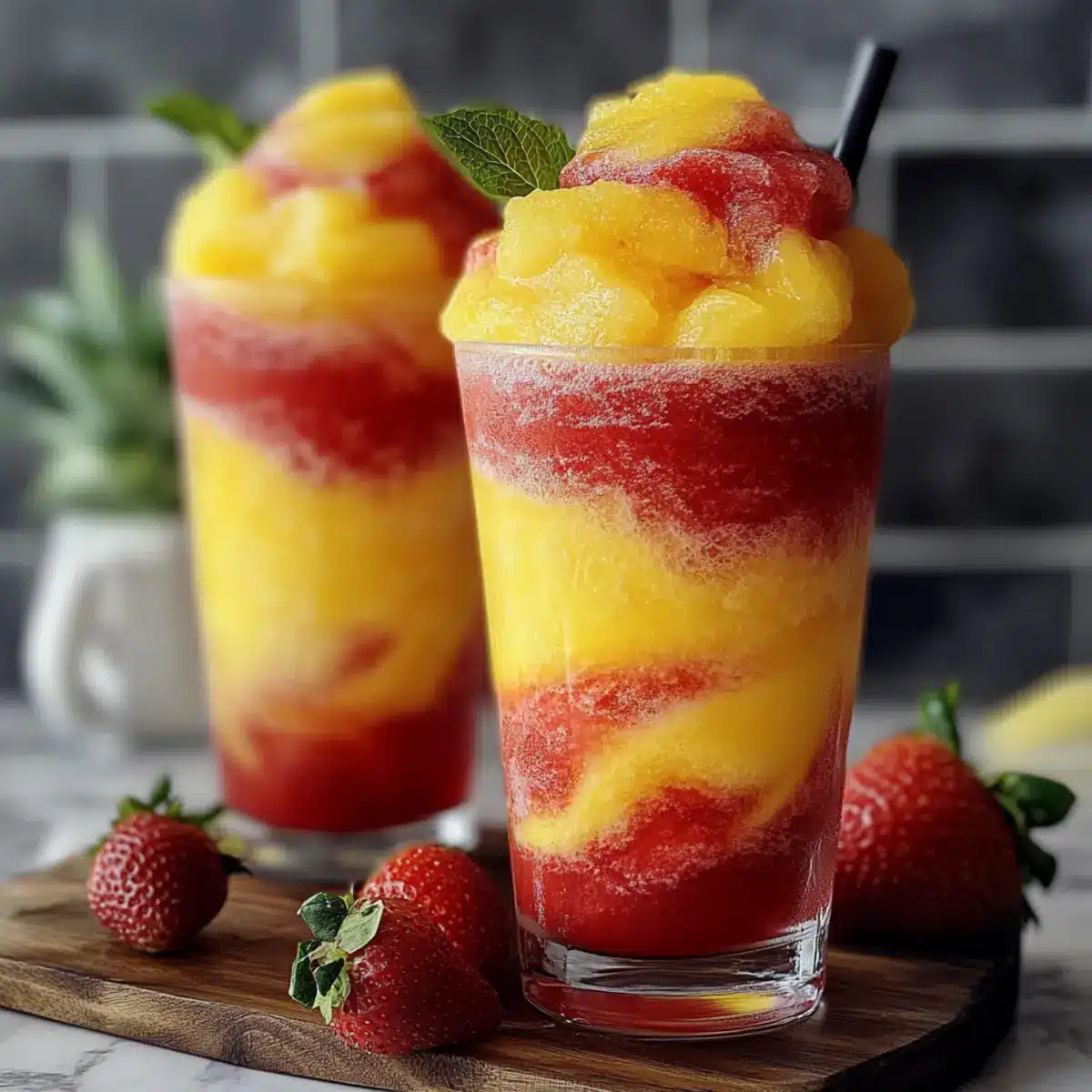 Refreshing Fresh Pineapple Strawberry Swirled Slushies to Beat the Heat 2 edb83ba8 a9c7 40d3 9a48