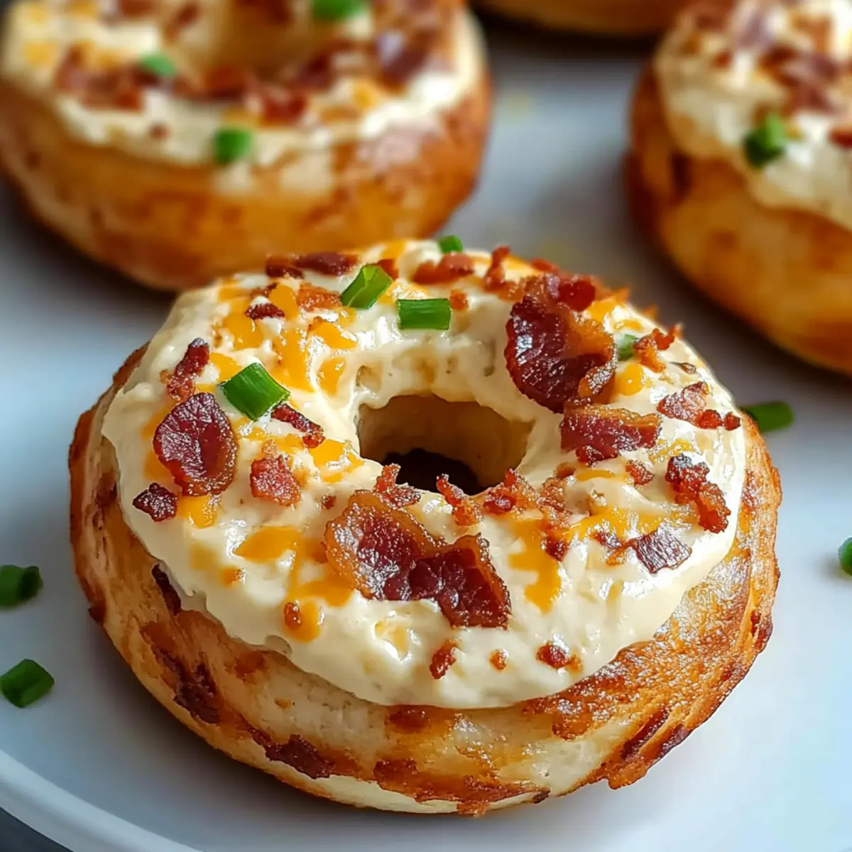 Zesty Bacon Cream Cheese Bagels
