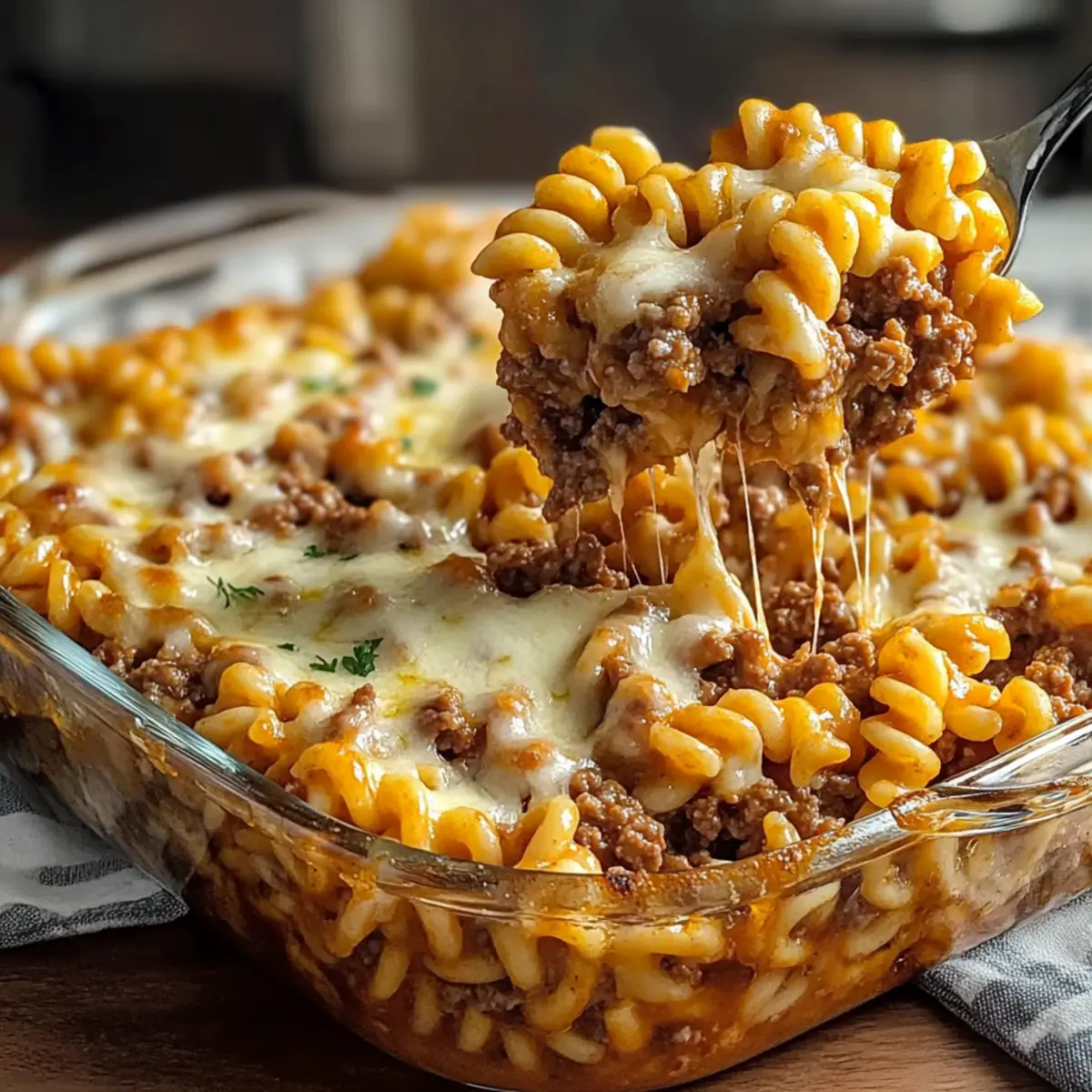 Cheesy Hamburger Casserole