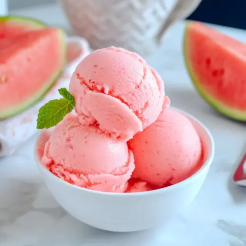 Creamy Watermelon Sorbet