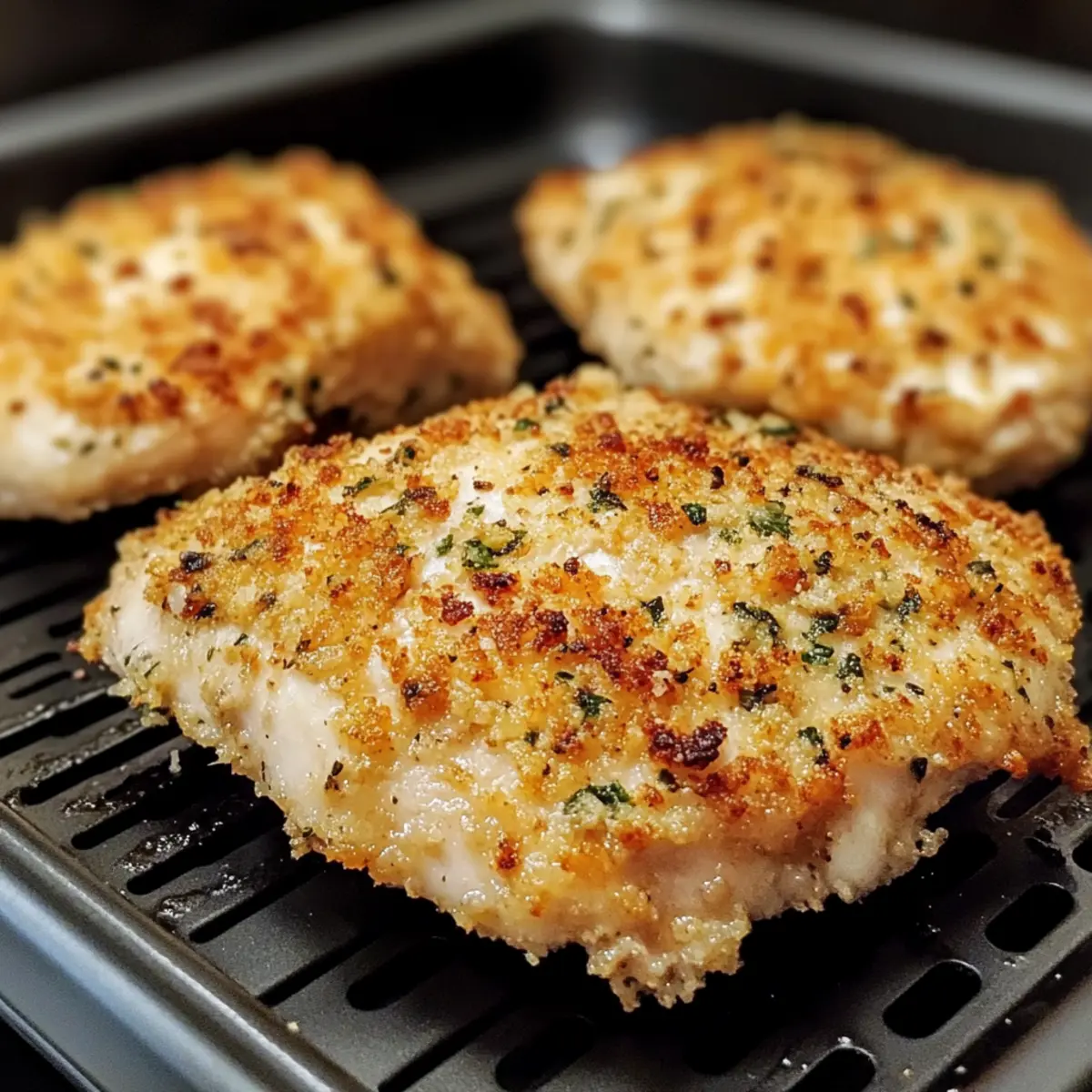 Crispy Air Fryer Garlic Parmesan Crusted Chicken Made Easy 4 Air Fryer Garlic Parmesan Crusted Chicken