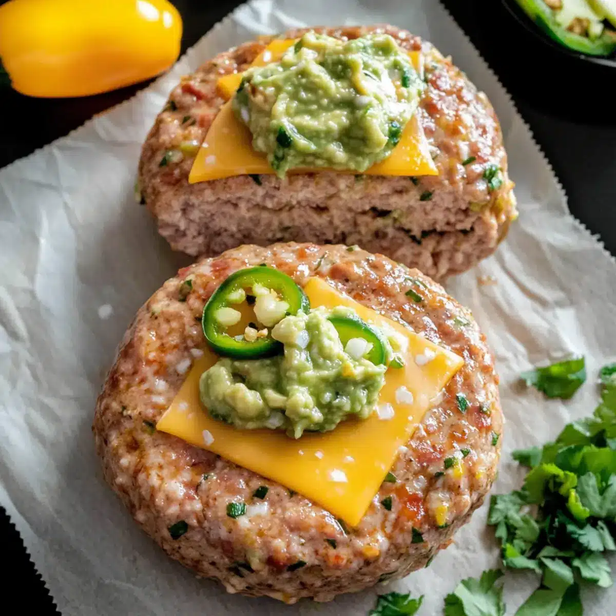 Jalapeño Cheddar Turkey Burgers