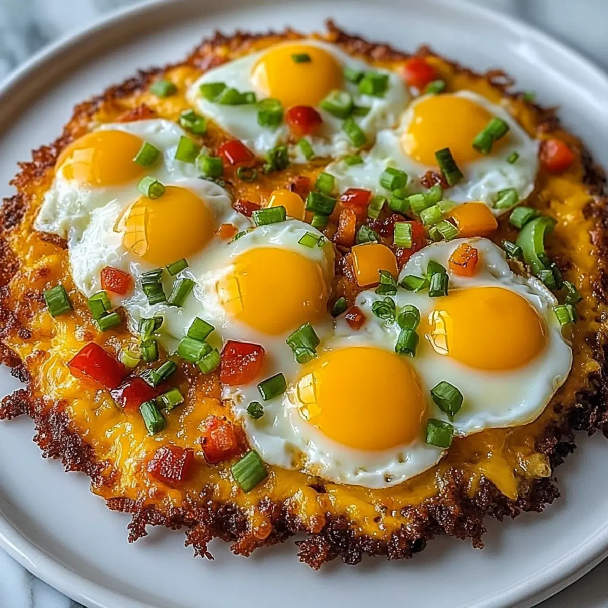 Breakfast Pizza Hash Brown Crust