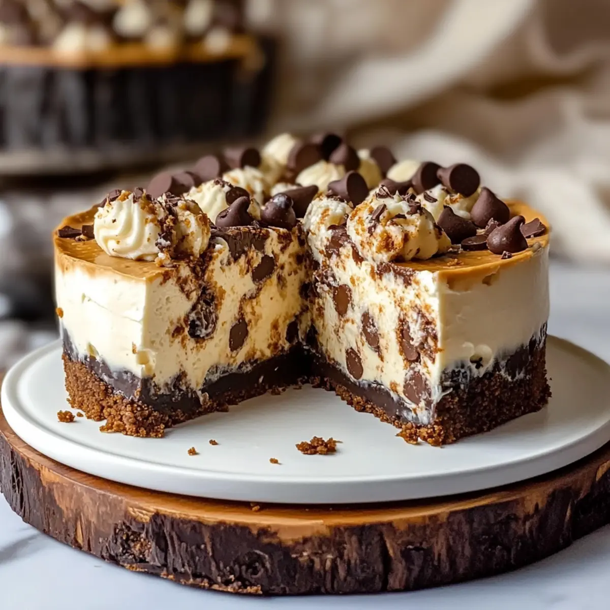 Decadent Chocolate Chip Cheesecake for Cookie Lovers 4 Chocolate Chip Cheesecake