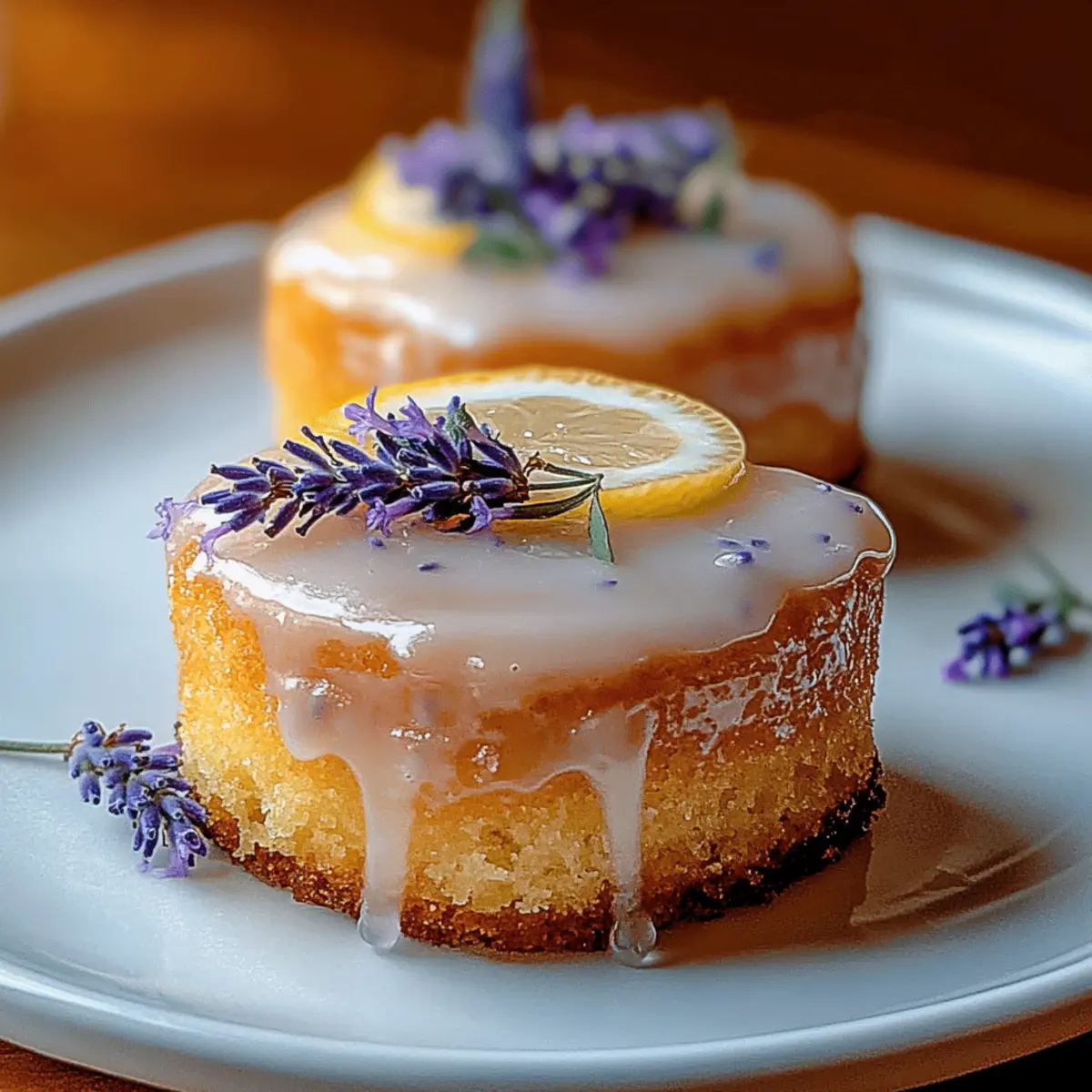 Mini Lemon Cakes with Lavender Glaze for a Sweet Escape 4 Mini Lemon Cakes with Lavender Glaze