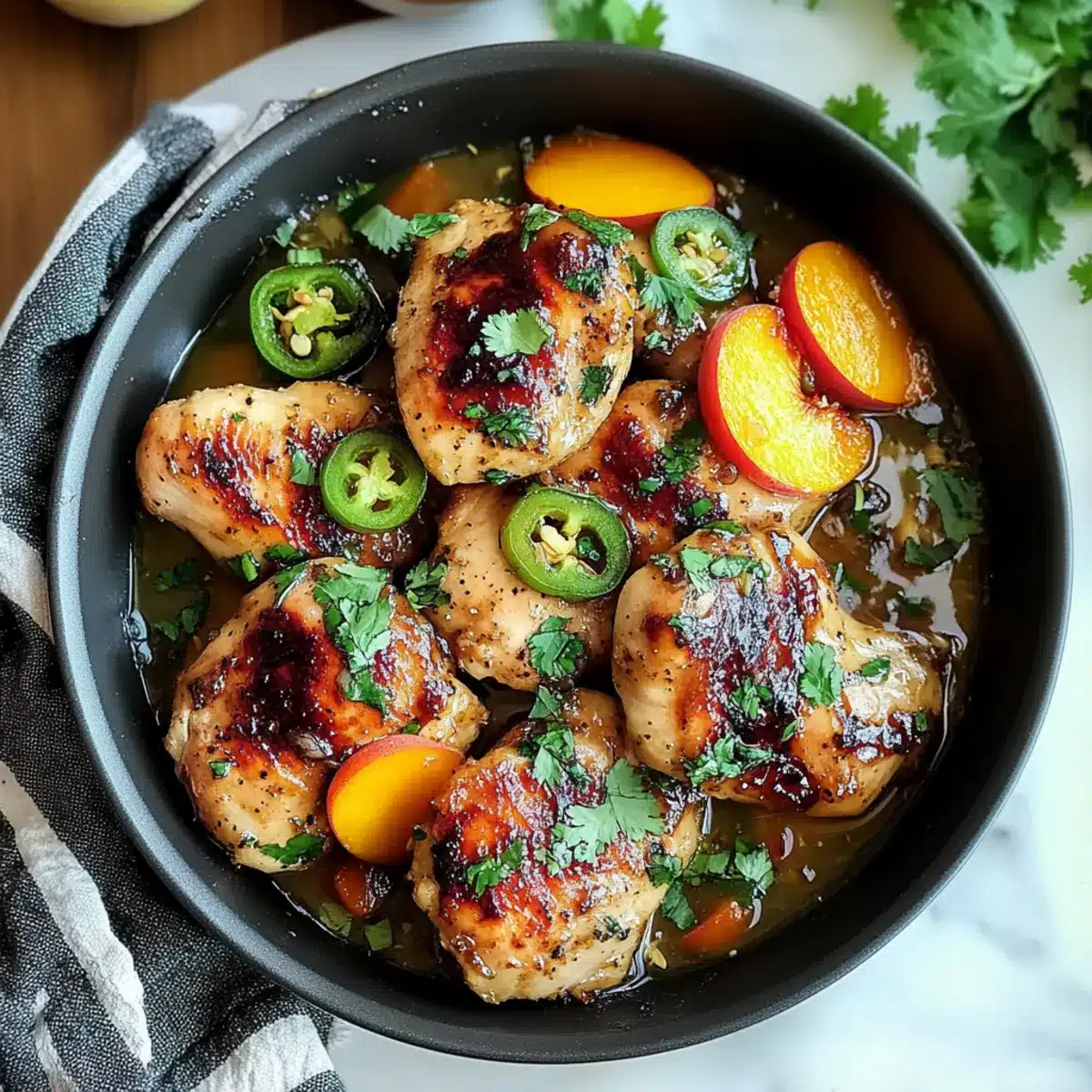 Jalapeno Peach Chicken