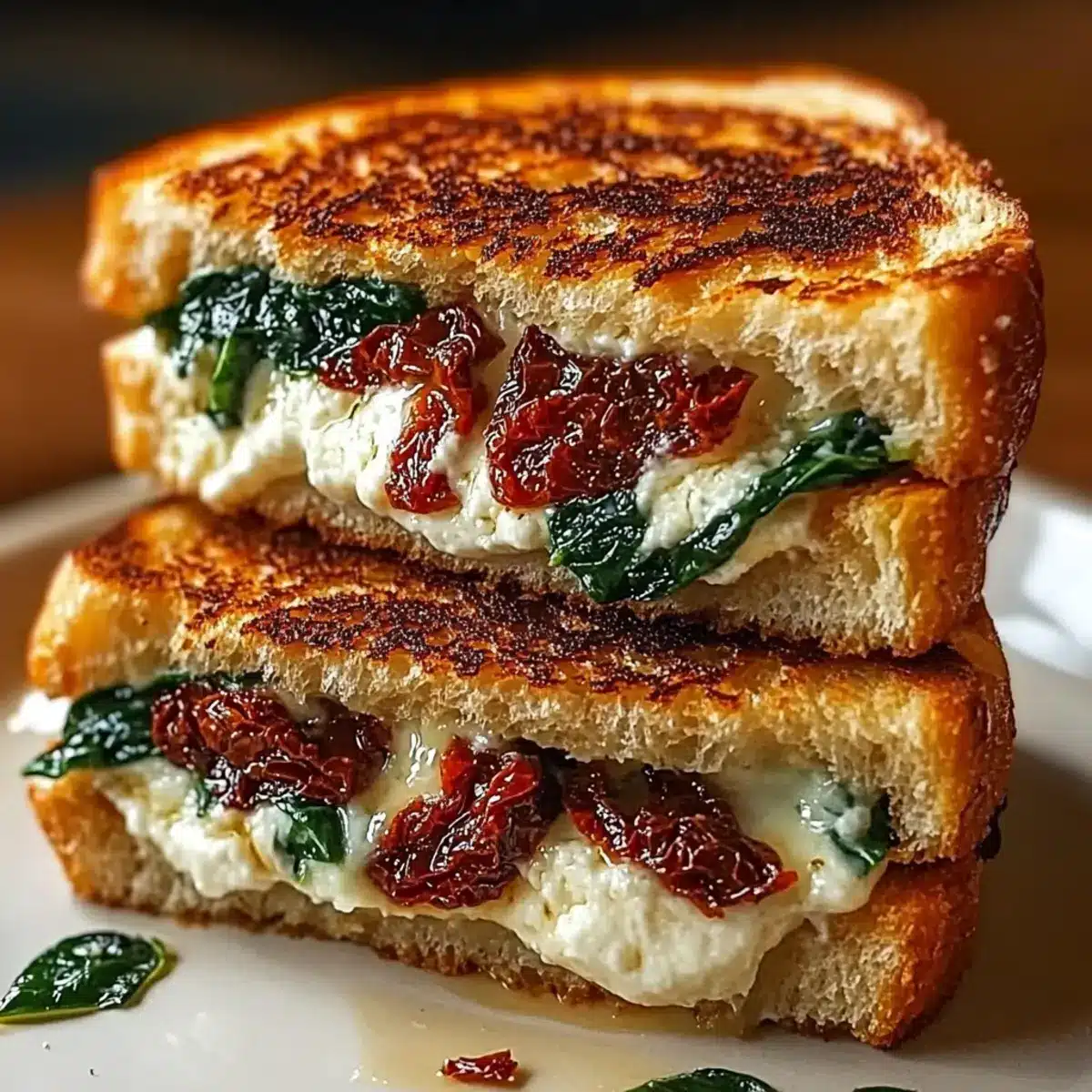 Irresistible Sun-Dried Tomato, Spinach, and Ricotta Grilled Cheese 3 d42770f7 a9da 4b4c af9f 719507310d59br mmralr