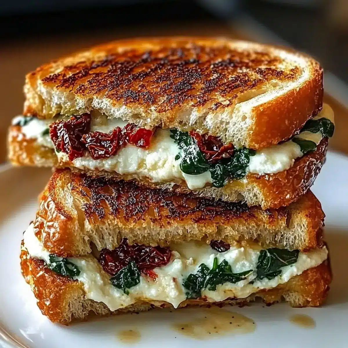 Irresistible Sun-Dried Tomato, Spinach, and Ricotta Grilled Cheese 1 d42770f7 a9da 4b4c af9f 719507310d59tr qhntpv
