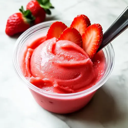Ninja Creami Strawberry Sorbet