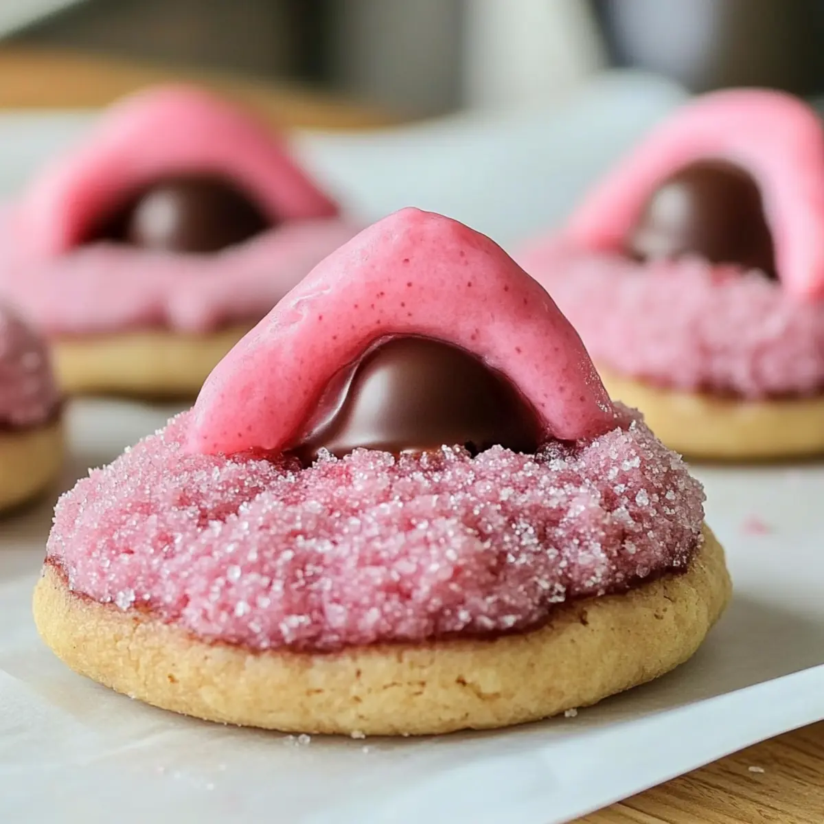 Strawberry Kiss Cookies