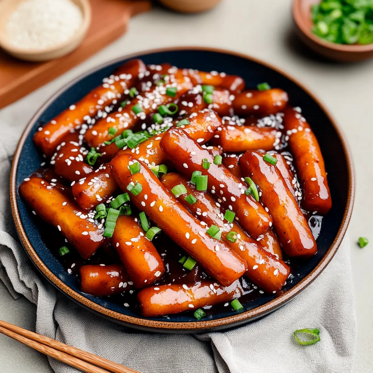 Vegan Jjajang Tteokbokki