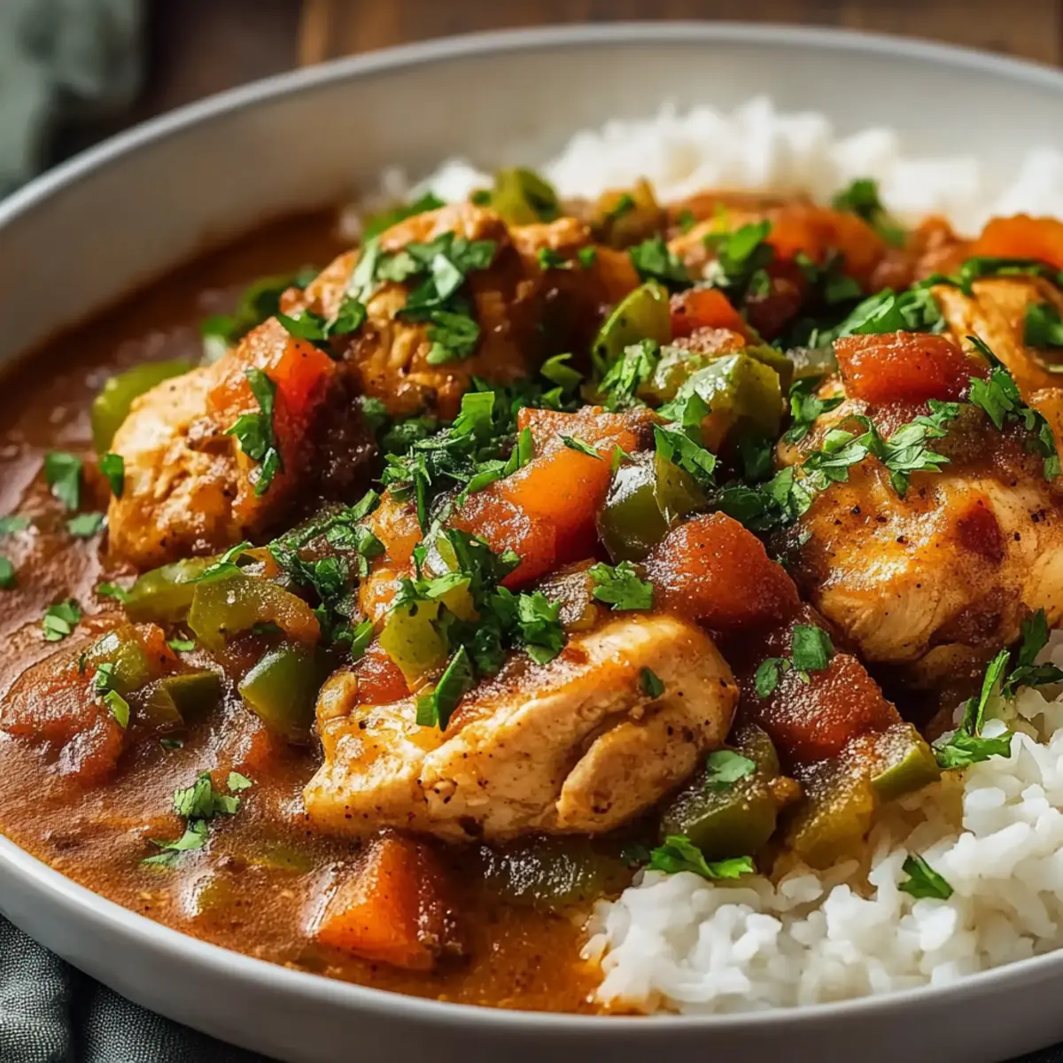 Authentic Chicken Étouffée that Comforts Your Soul 4 null