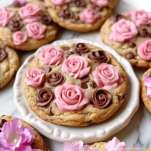 Rose Chocolate Chip Cookies: A Delightful Floral Twist 16 Rose Chocolate Chip Cookies