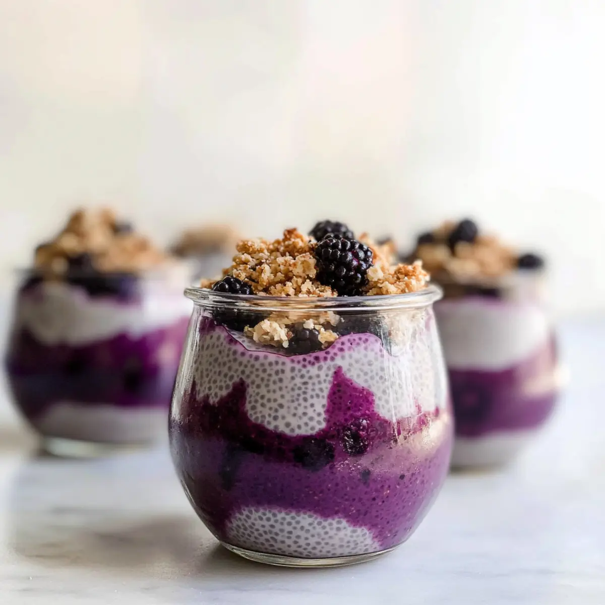 Blackberry Cobbler Chia Pudding