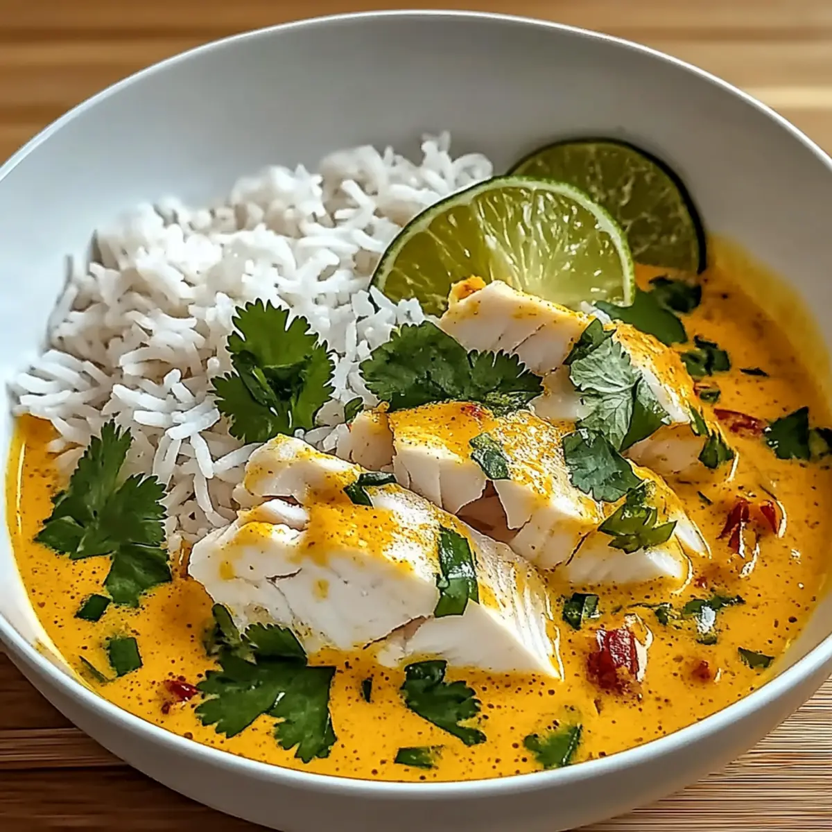 Delicious Coconut Lime Fish Curry