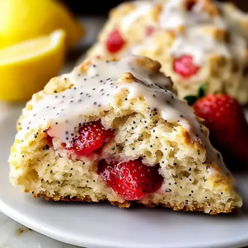 Strawberry Lemon Poppyseed Scones: A Tender Morning Treat 5 Strawberry Lemon Poppyseed Scones