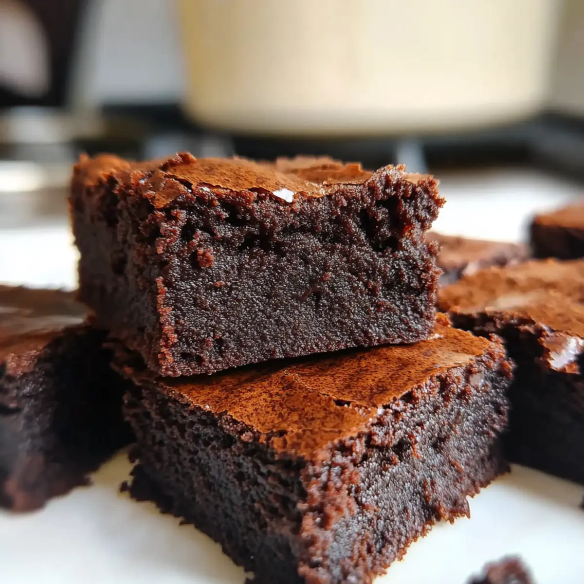 Fudgy 3 Ingredient Brownies with Banana You'll Crave 4 3 Ingredient Brownies with Banana