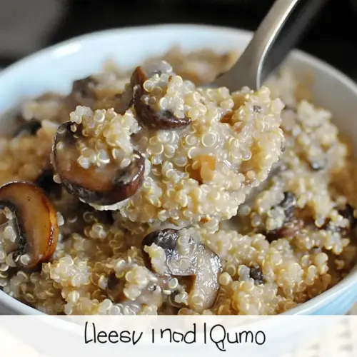 Mushroom and Roasted Garlic Quinoa