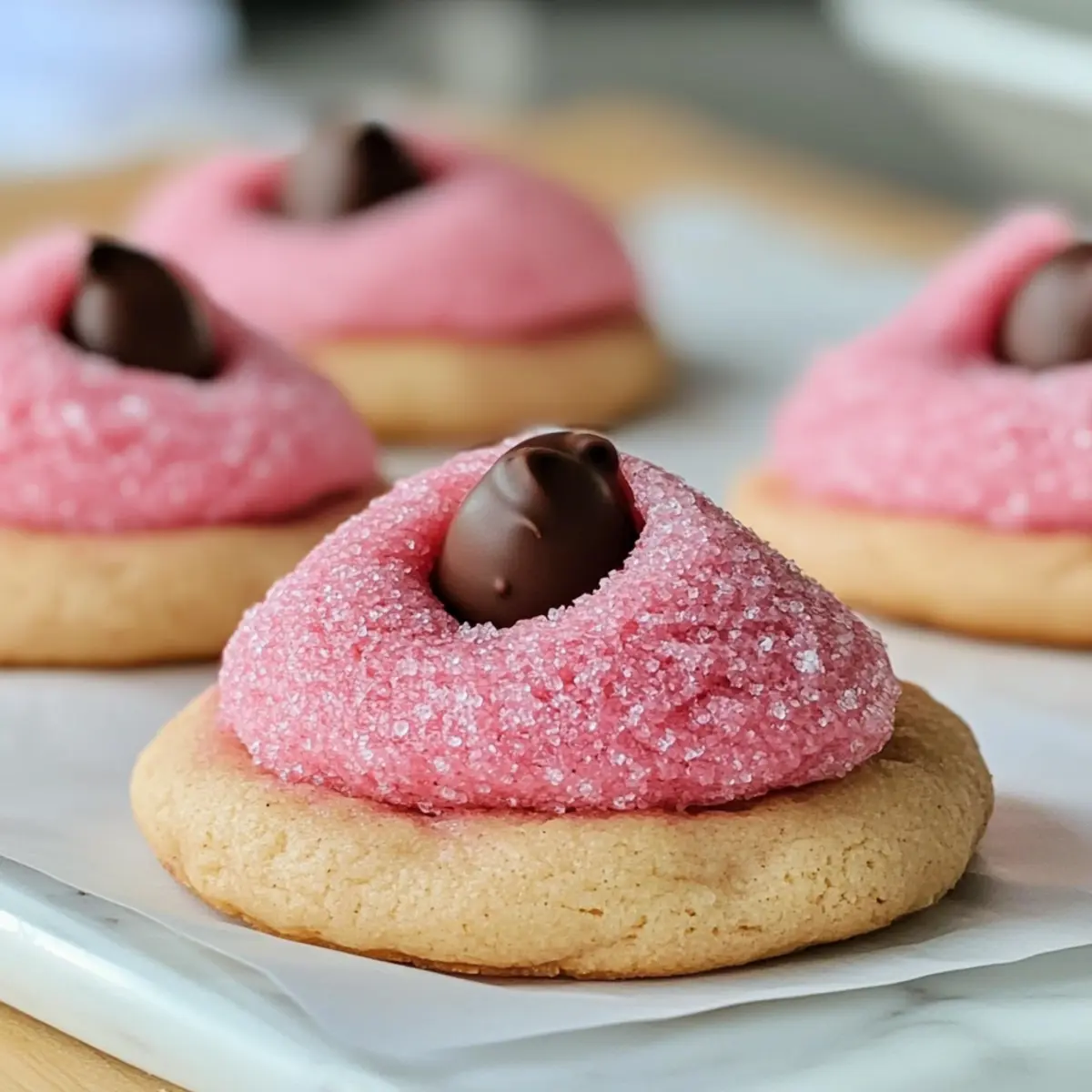 Strawberry Kiss Cookies
