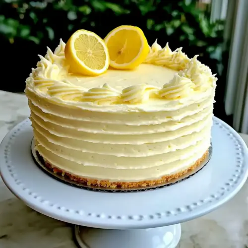 Creamy Lemon Cheesecake Cake