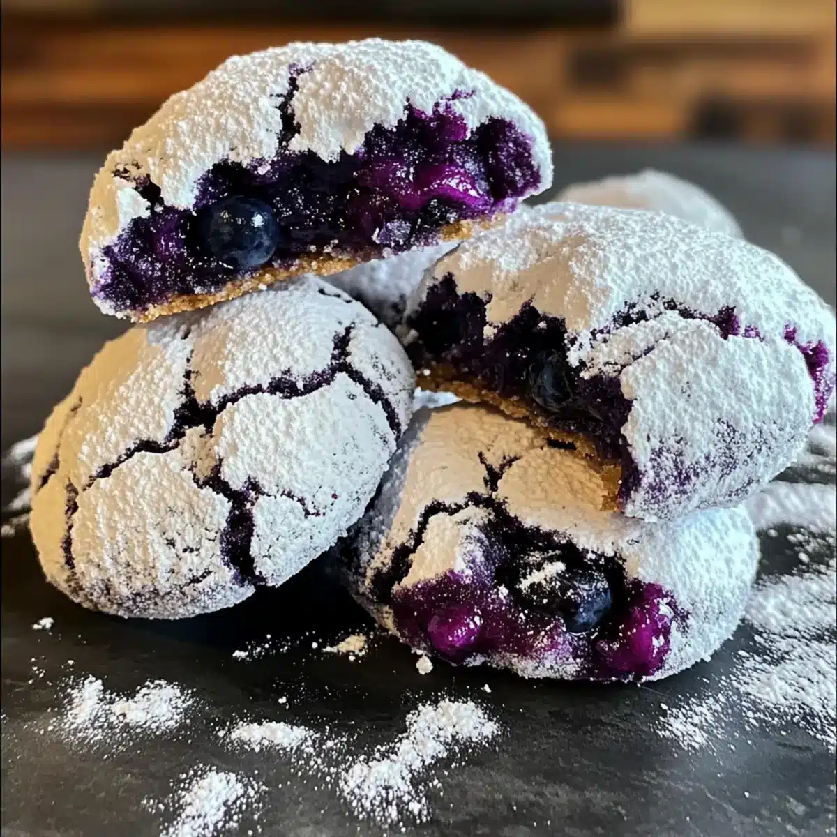 Blueberry Lemon Crinkle Cookies: Brighten Your Day with Flavor! 4 Blueberry Lemon Crinkle Cookies