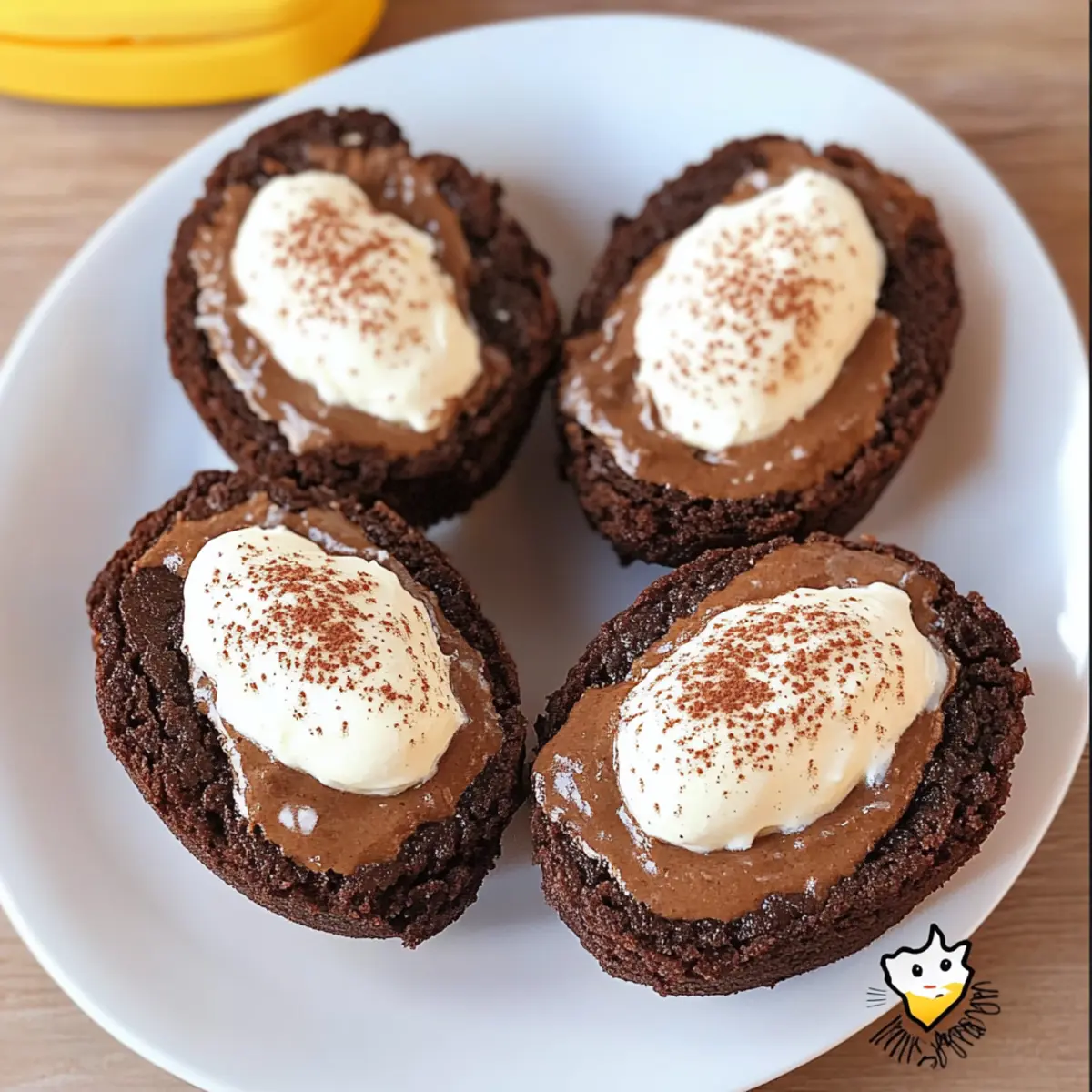 Divine Deviled Brownies with Creamy Filling for Easter Joy 4 Deviled Brownies