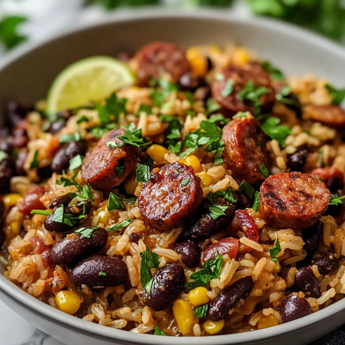 Smoky Black Beans, Sausage and Rice Skillet in 30 Minutes 1 3500f72f d349 493d bab0 53886127567atr e84qat