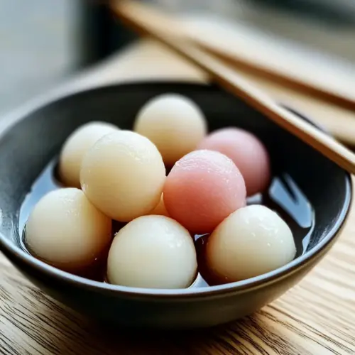 Chewy Glutinous Rice Balls - Easy 3-Ingredient Dessert Delight 16 Glutinous Rice Balls
