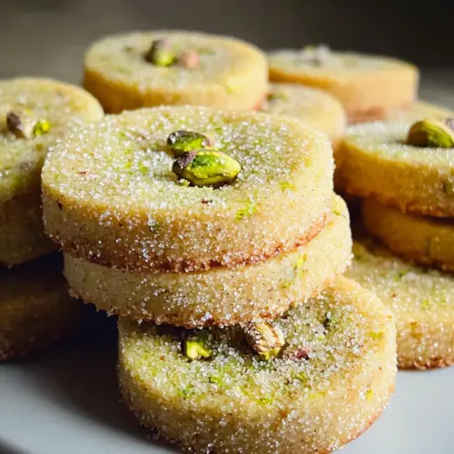 Pistachio Shortbread Cookies