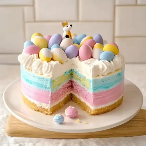 Colorful Easter JELLO Cheesecake for a Festive Spring Treat 18 Easter JELLO Cheesecake