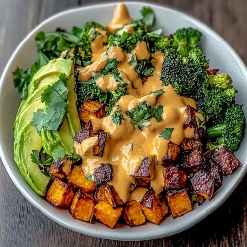 Thai Peanut Sweet Potato Buddha Bowl