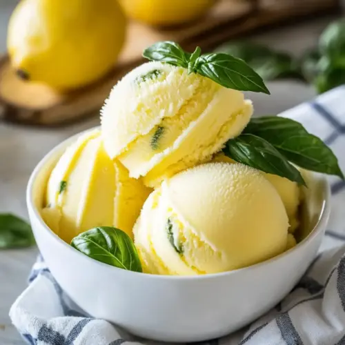 Lemon Basil Sorbet