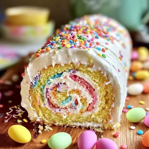 Light and Fluffy Easter Cake Roll for Spring Celebrations 15 Easter Cake Roll